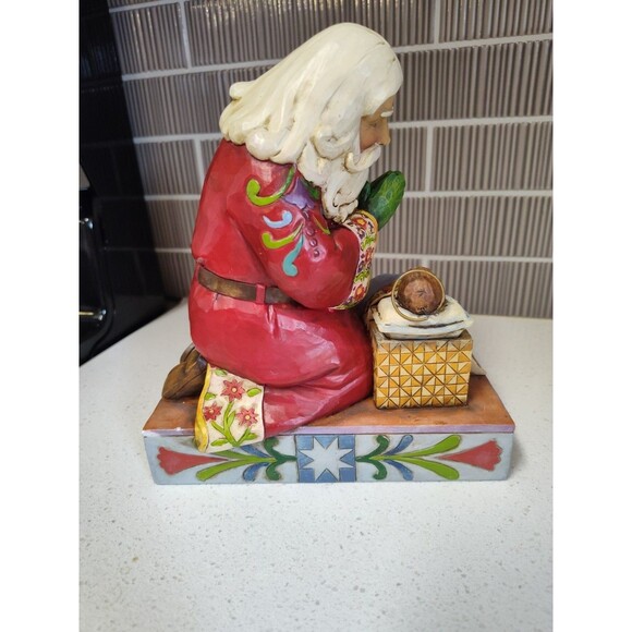 The Real Meaning of Christmas Jim Shore 4010488 Santa Jesus 2008 Heartwood Creek - Picture 4 of 6